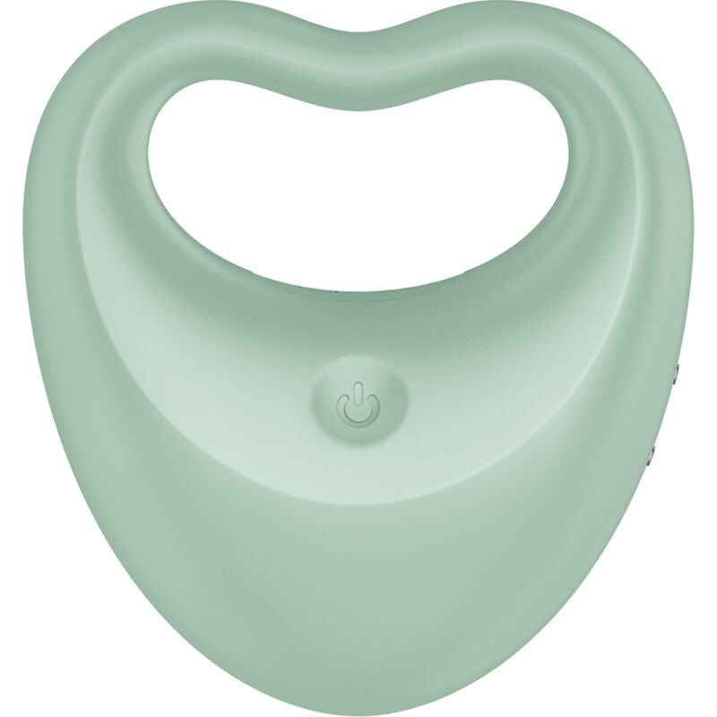 SATISFYER - PERFECT PAIR 3 MULTIVIBRATORE 2 IN 1 ANELLO PENE E DITALE VIBRANTE VERDE