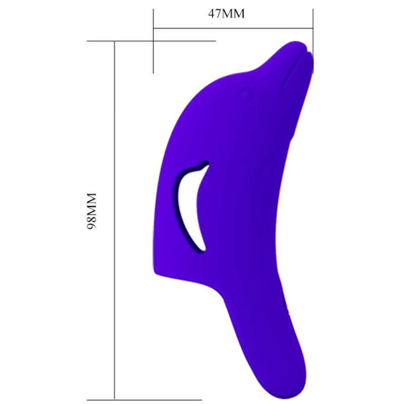 PRETTY LOVE - DELPHINI DITALE STIMOLATORE BLU SCURO