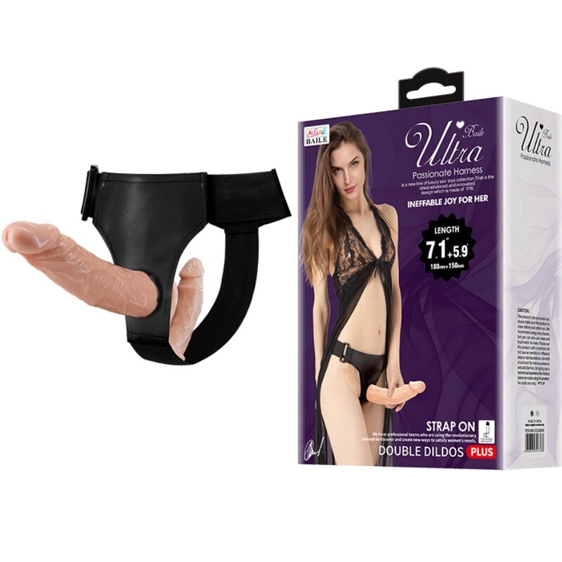 BAILE - ULTRA PASSIONATE HARNESS CON DILDO DOPPIO