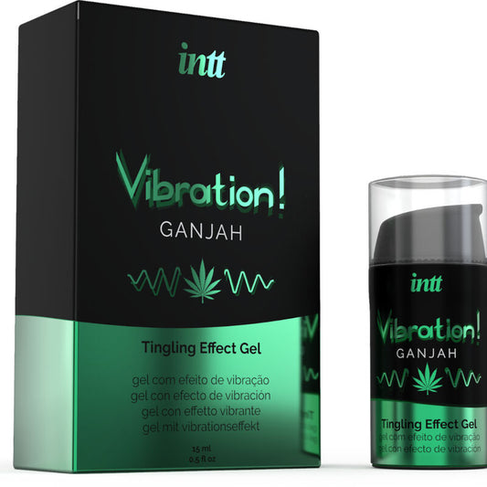INTT - VIBRATION GEL LIQUIDO VIBRANTE STIMOLANTE INTIMO AROMA CANNABIS 15ML