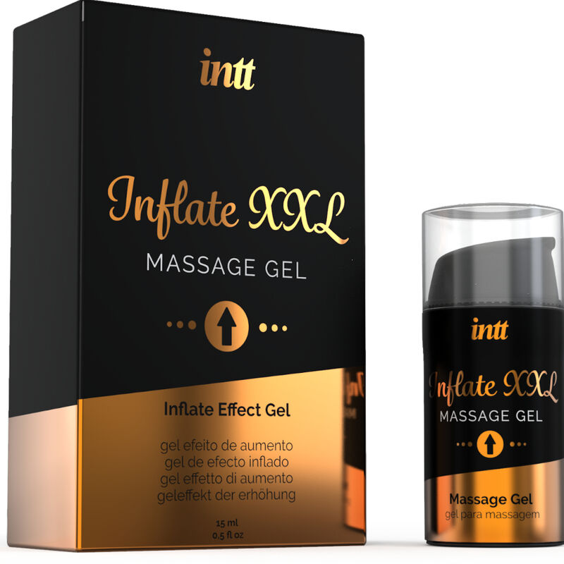 INTT - INFLATE XXL GEL INTIMO PER AUMENTARE L'EREZIONE E LE DIMENSIONI DEL PENE 15 ML