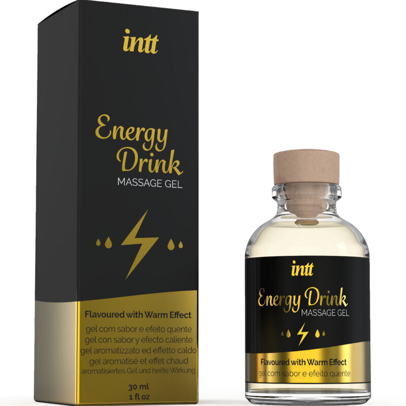 INTT - GEL DA MASSAGGIO CON EFFETTO RISCALDANTE AROMA ENERGY DRINK