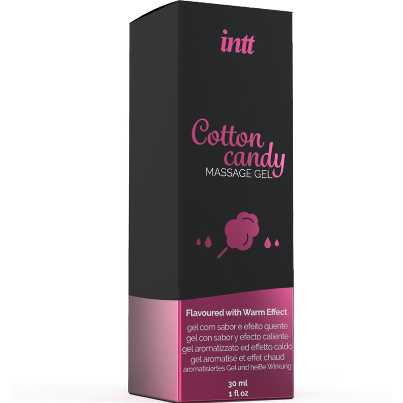 INTT - GEL DA MASSAGGIO CON EFFETTO RISCALDANTE AROMA ZUCCHERO FILATO