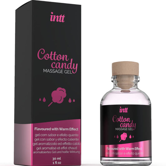 INTT - GEL DA MASSAGGIO CON EFFETTO RISCALDANTE AROMA ZUCCHERO FILATO