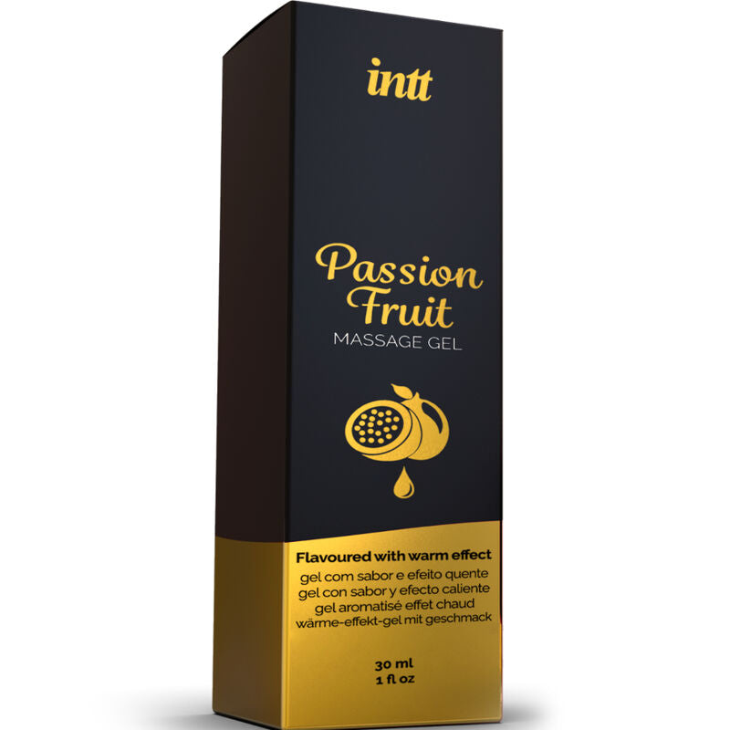 INTT - GEL DA MASSAGGIO CON EFFETTO RISCALDANTE AROMA FRUTTO DELLA PASSIONE