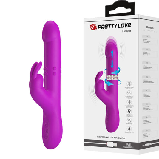 PRETTY LOVE -  REESE VIBRATORE CON ROTAZIONE VIOLA