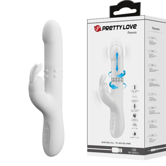 PRETTY LOVE -  REESE VIBRATORE CON ROTAZIONE COLOR ARGENTO