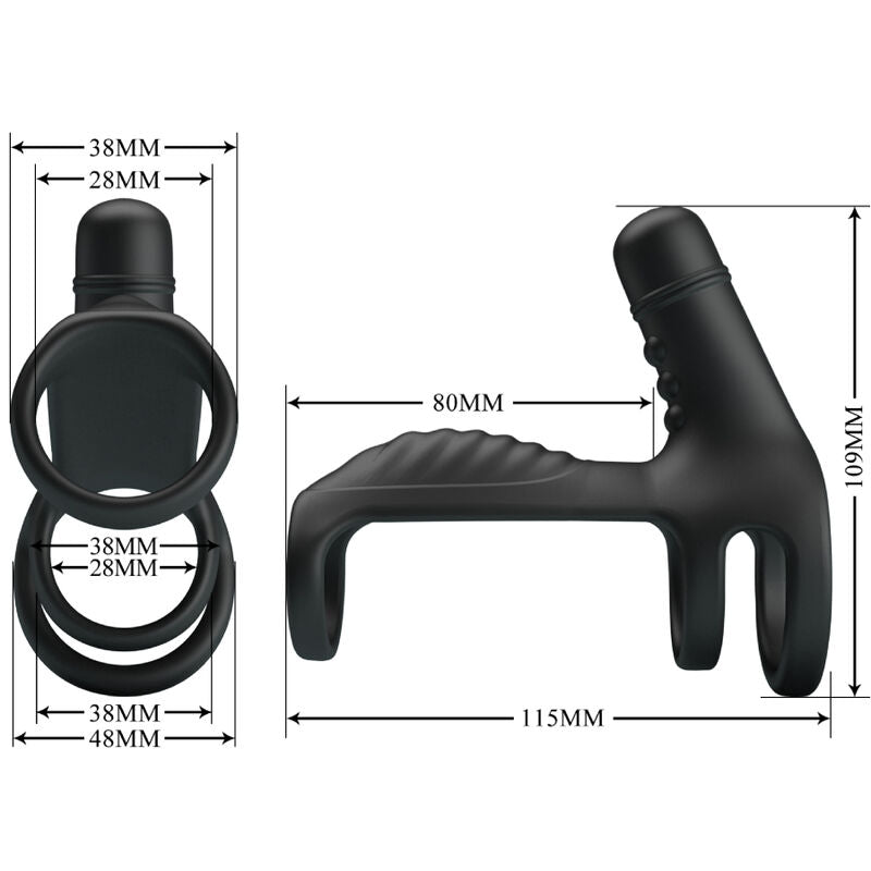 PRETTY LOVE - GUAINA ELASTICA CON ANELLO  IN SILICONE