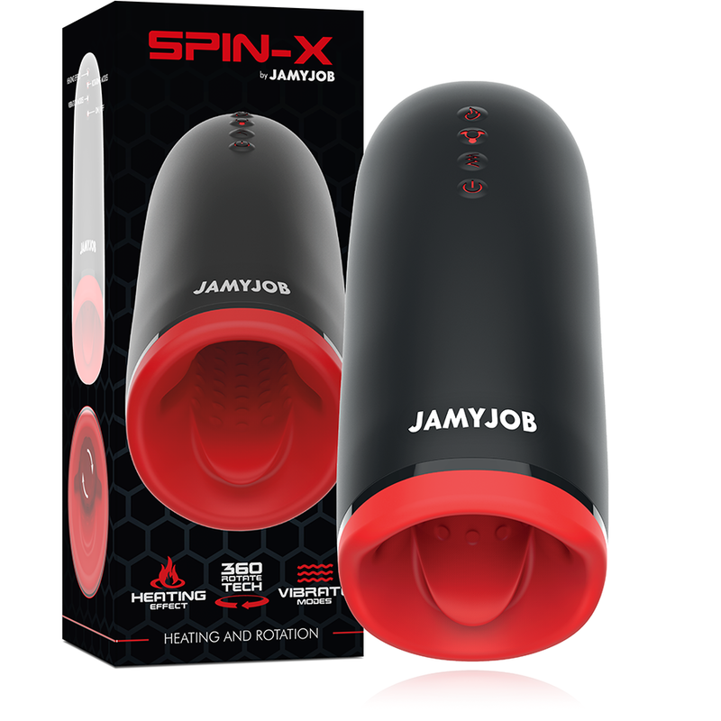 JAMYJOB - SPIN-X MASTURBATORE RISCALDANTE  E ROTANTE
