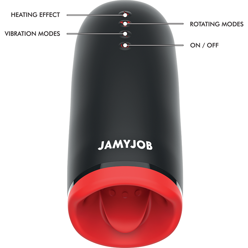 JAMYJOB - SPIN-X MASTURBATORE  RISCALDANTE  E ROTANTE