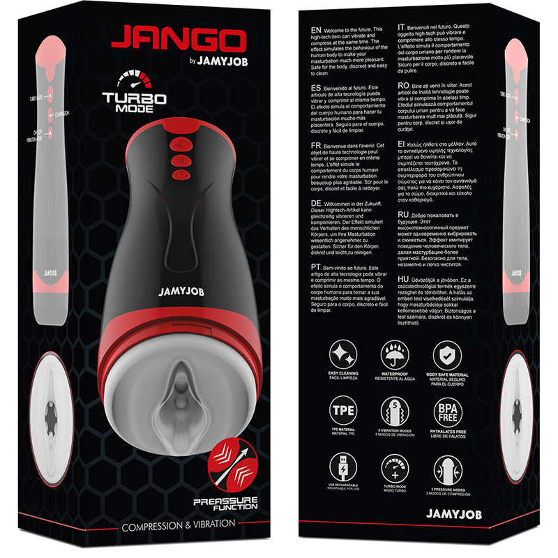 JAMYJOB - JANGO MASTURBATORE A COMPRESSIONE E VIBRAZIONE