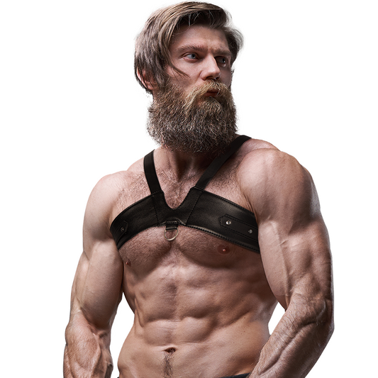 FETISH SUBMISSIVE ATTITUDE - MENS BRIGADE HARNESS PETTORALE IN ECOPELLE