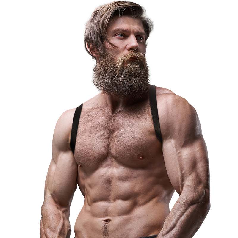 FETISH SUBMISSIVE ATTITUDE - HARNESS POSTERIORE IN ECOPELLE DA UOMO