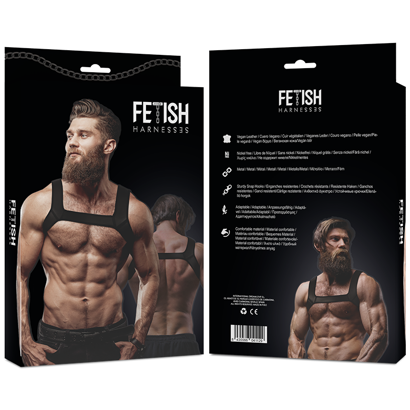 FETISH SUBMISSIVE ATTITUDE - HARNESS TORACE IN NEOPRENE PER UOMO TAGLIA M