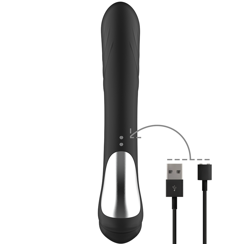 VIBRATORE DOPPIA STIMOLAZIONE, BRACCIO FLESSIBILE, RICARICABILE
