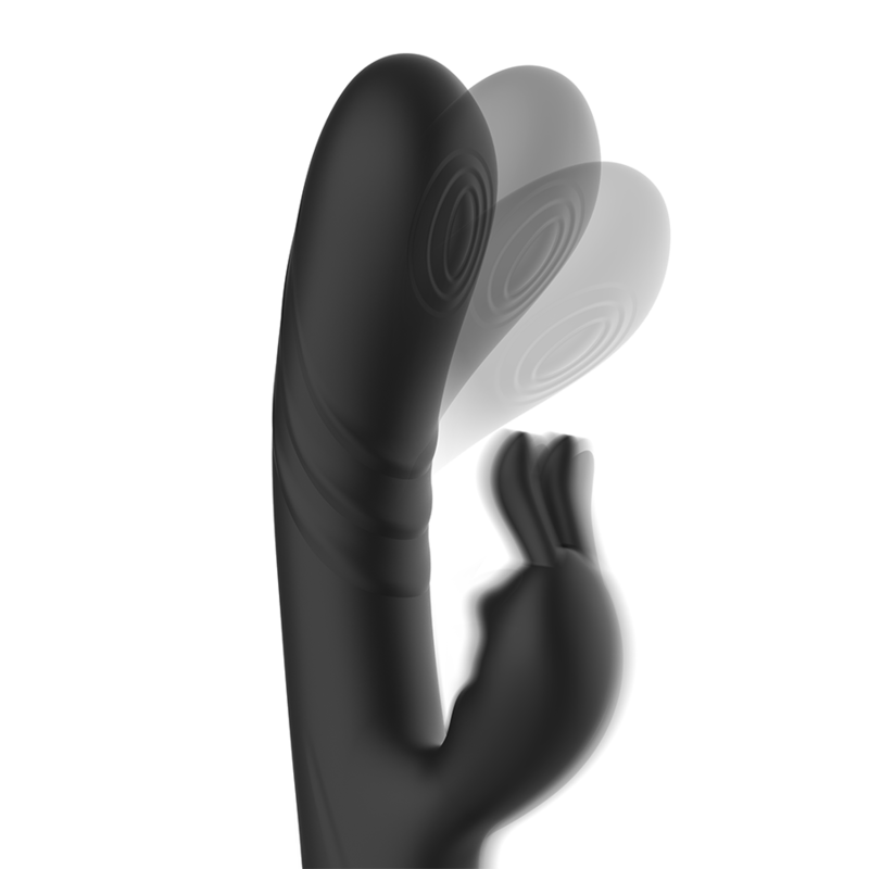 VIBRATORE DOPPIA STIMOLAZIONE, BRACCIO FLESSIBILE, RICARICABILE