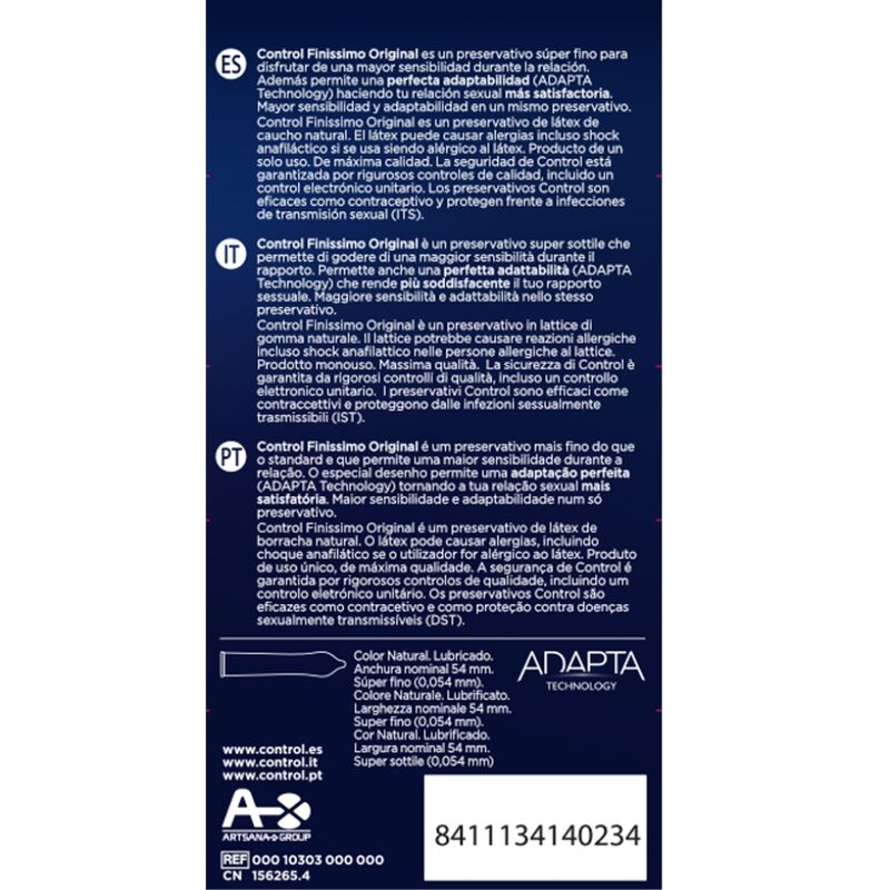 CONTROL - FINISSIMO PRESERVATIVI  12 PZ