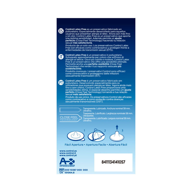 CONTROL - LATEX FREE PRESERVATIVI SENZA LATTICE 5 PZ