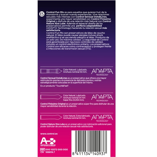 CONTROL FEEL FUN - PRESERVATIVI MIX 6 UNITA'
