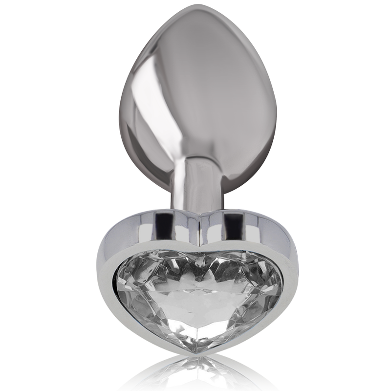 INTENSE - PLUG ANALE IN ALLUMINIO CUORE BIANCO TAGLIA M