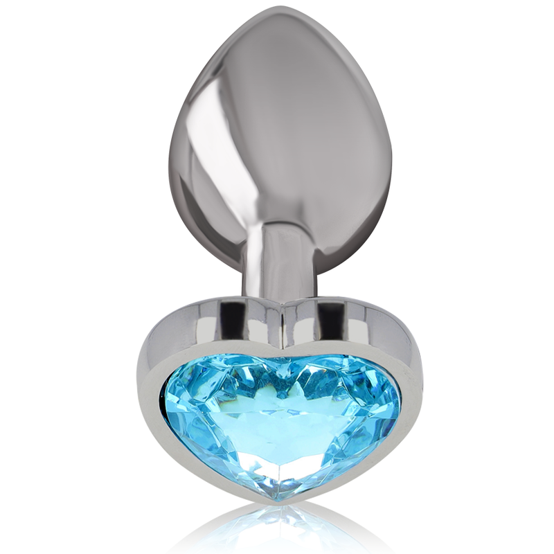 INTENSE - PLUG ANALE IN ALLUMINIO CUORE BLU TAGLIA S