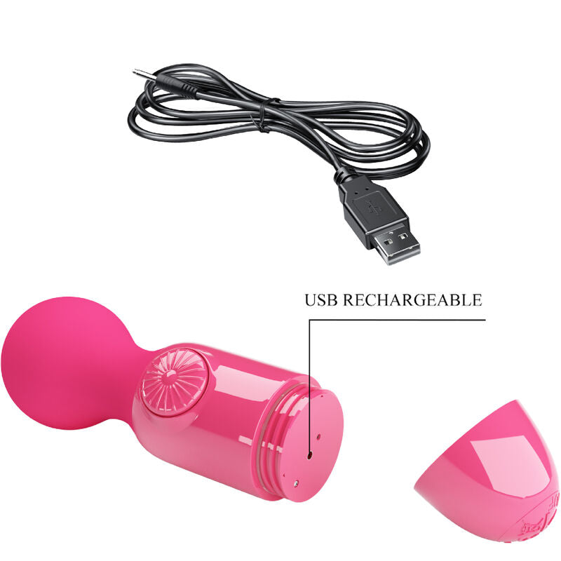 PRETTY LOVE - WONDER MINI STICK MINI MASSAGGIATORE VIBRATORE ROSSO