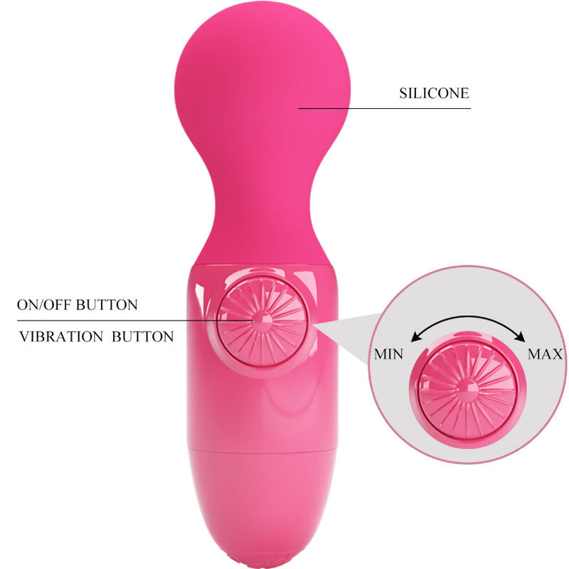 PRETTY LOVE - WONDER MINI STICK MINI MASSAGGIATORE VIBRATORE ROSSO