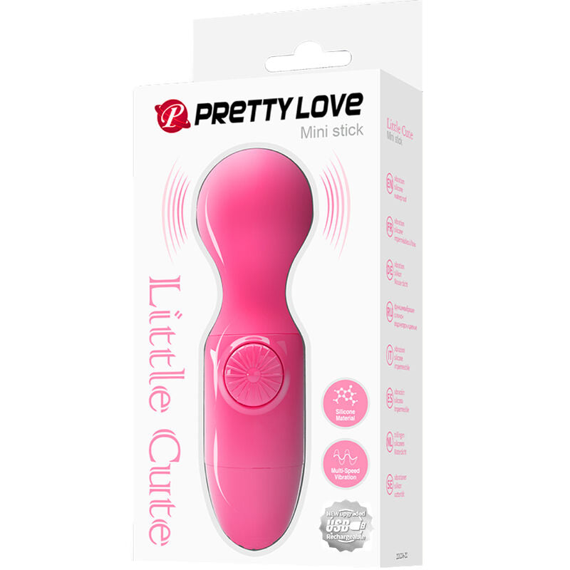 PRETTY LOVE - WONDER MINI STICK MINI MASSAGGIATORE VIBRATORE ROSSO