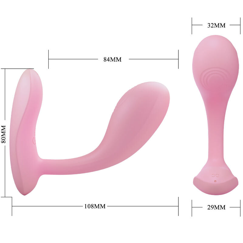 PRETTY LOVE - VIBRATORE BAIRD STIMOLATORE G-SPOT RICARICABILE CON APP LONG DISTANCE ROSA