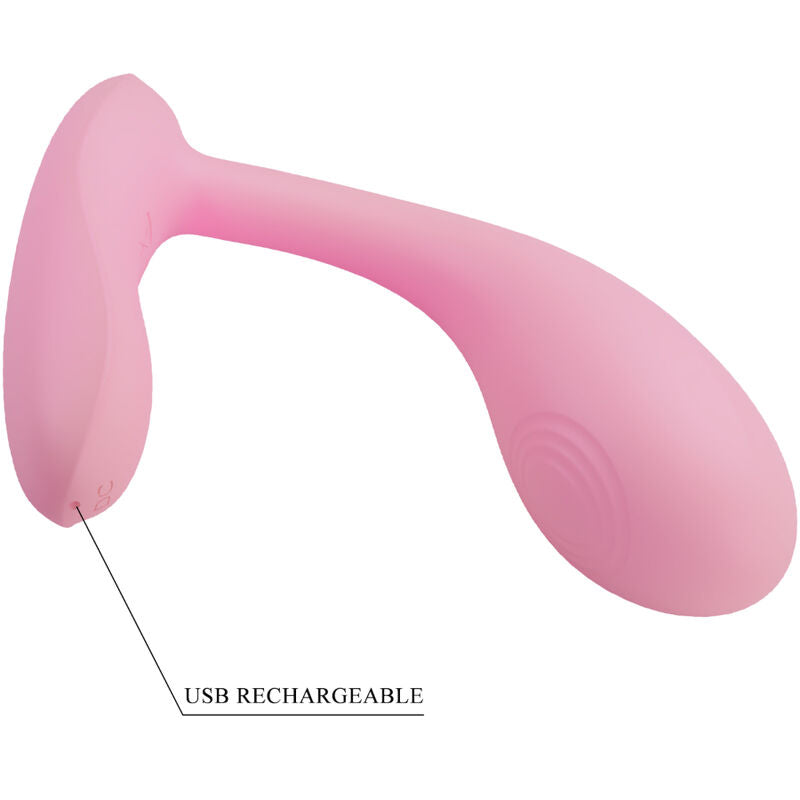 PRETTY LOVE - VIBRATORE BAIRD STIMOLATORE G-SPOT RICARICABILE CON APP LONG DISTANCE ROSA