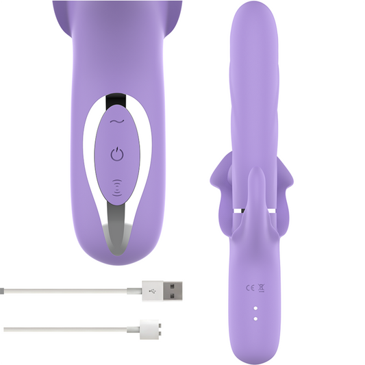 INTENSE - BILLIE VIBRATORE MULTIFUNZIONE ASPIRAZIONE E PULSAZIONE RICARICABILE VIOLA