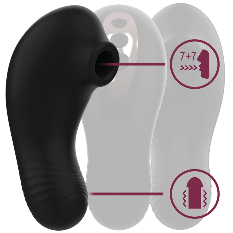 STIMOLATORE CLITORIDEO ELEGANTE CON DOPPIO MOTORE, RICARICA MAGNETICA E 14 MODALITÀ PERSONALIZZABILI