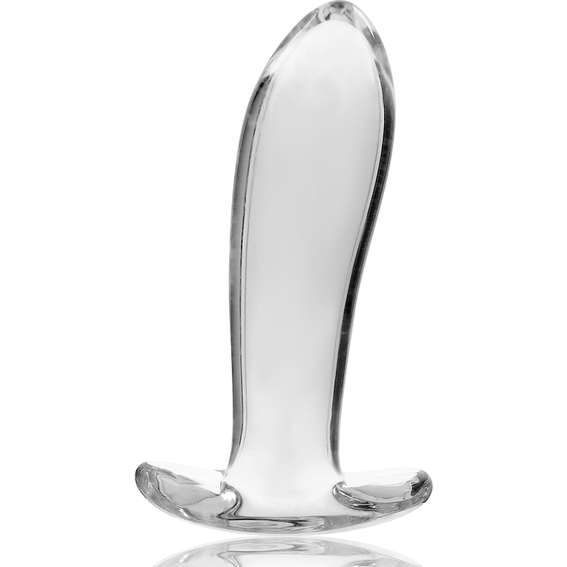 NEBULA SERIES BY IBIZA - PLUG ANALE MODELLO 5 IN VETRO BOROSILICATO TRASPARENTE 12.5 CM -O- 3.5 CM