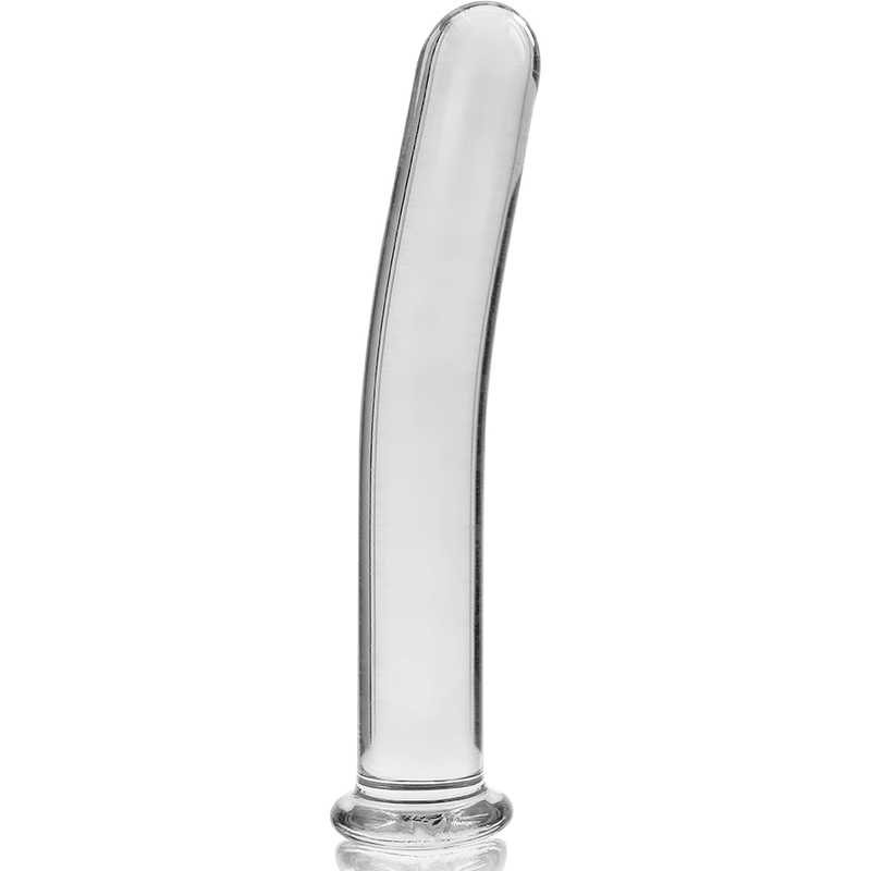 NEBULA SERIES BY IBIZA - DILDO MODELLO 9 IN VETRO BOROSILICATO TRASPARENTE 15.5 CM -O- 2.5 CM