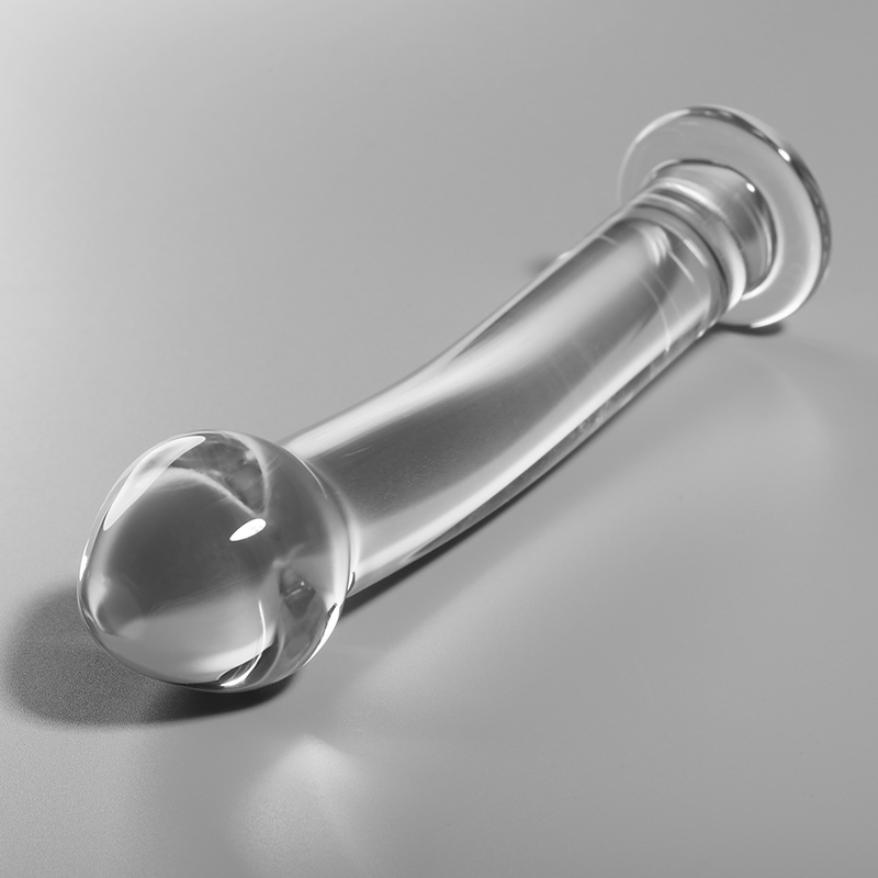 NEBULA SERIES BY IBIZA - DILDO MODELLO 11 IN VETRO BOROSILICATO TRASPARENTE 16 CM -O- 3 CM