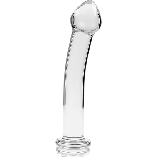 NEBULA SERIES BY IBIZA - DILDO MODELLO 11 IN VETRO BOROSILICATO TRASPARENTE 16 CM -O- 3 CM