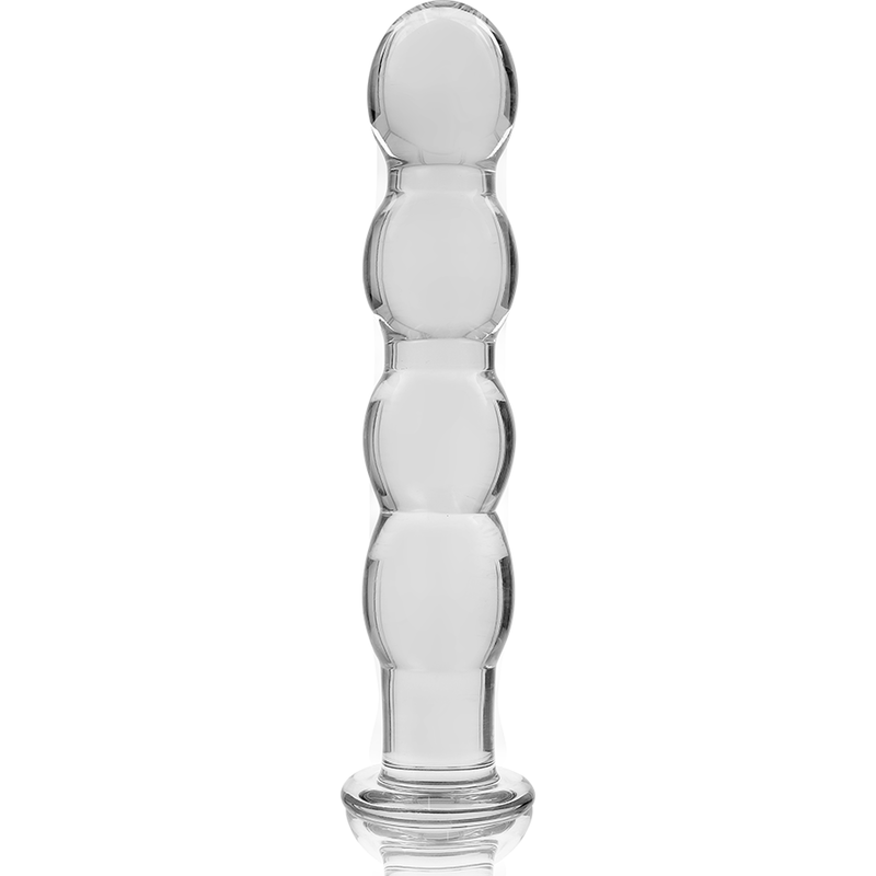 NEBULA SERIES BY IBIZA - DILDO MODELLO 10 IN VETRO BOROSILICATO TRASPARENTE 16.5 CM -O- 3.5 CM
