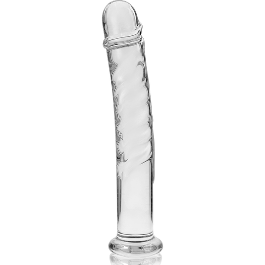 NEBULA SERIES BY IBIZA - DILDO MODELLO 16 IN VETRO BOROSILICATO TRASPARENTE 18.5 CM -O- 3 CM