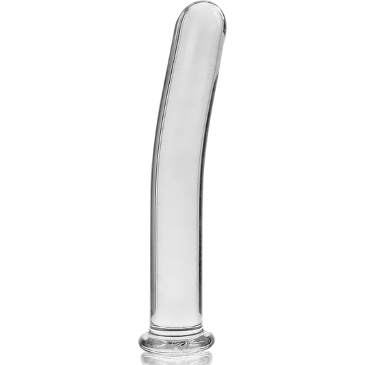 NEBULA SERIES BY IBIZA - DILDO MODELLO 17 IN VETRO BOROSILICATO TRASPARENTE 18.5 CM -O- 3 CM