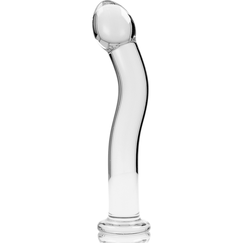 NEBULA SERIES BY IBIZA - DILDO MODELLO 18 IN VETRO BOROSILICATO TRASPARENTE 18.5 CM -O- 3.5 CM
