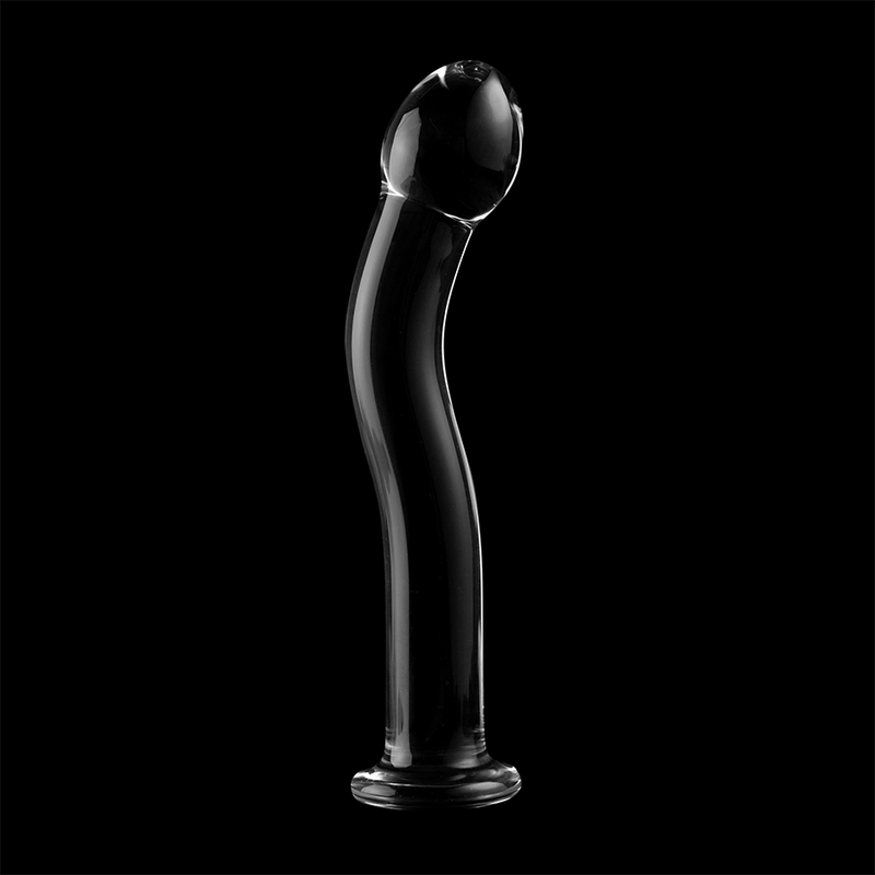 NEBULA SERIES BY IBIZA - DILDO MODELLO 18 IN VETRO BOROSILICATO TRASPARENTE 18.5 CM -O- 3.5 CM