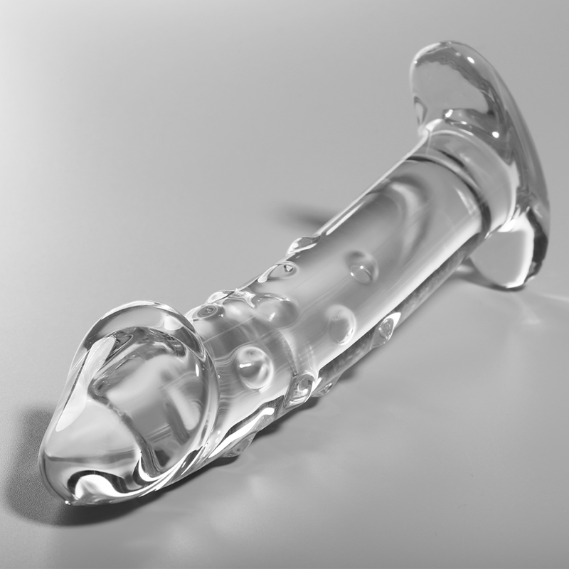 NEBULA SERIES BY IBIZA - DILDO MODELLO 19 IN VETRO BOROSILICATO TRASPARENTE 18.5 CM -O- 4 CM