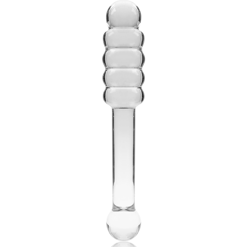 NEBULA SERIES BY IBIZA - DILDO MODELLO 20 IN VETRO BOROSILICATO TRASPARENTE 20.5 CM -O- 3 CM