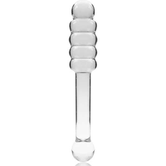 NEBULA SERIES BY IBIZA - DILDO MODELLO 20 IN VETRO BOROSILICATO TRASPARENTE 20.5 CM -O- 3 CM