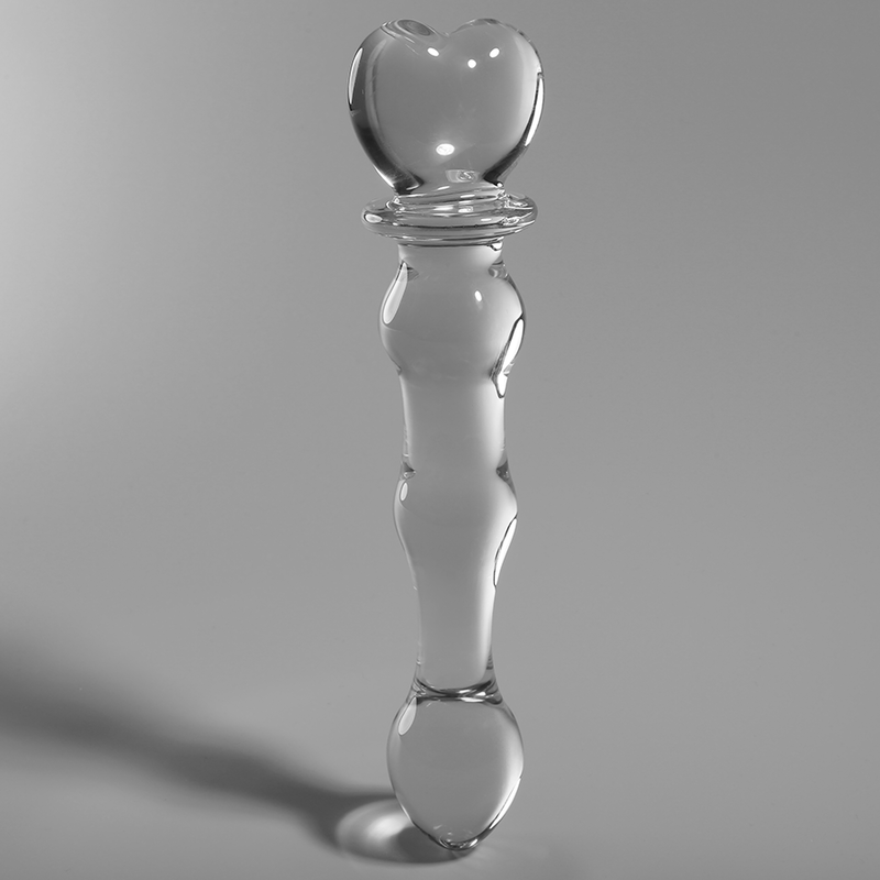 NEBULA SERIES BY IBIZA - DILDO MODELLO 21 IN VETRO BOROSILICATO TRASPARENTE 20.5 CM -O- 3.5 CM