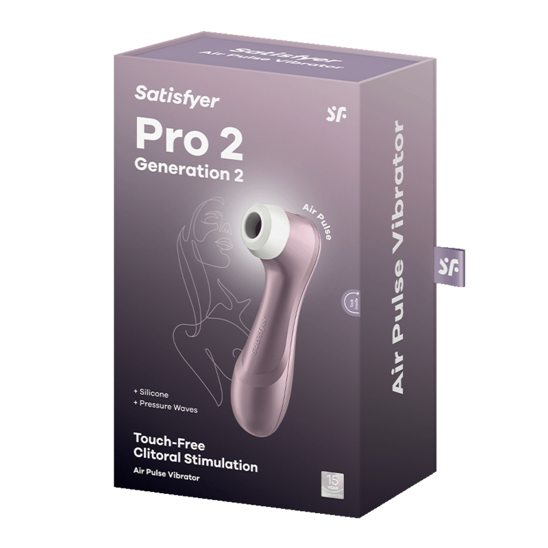 SATISFYER - PRO 2 VIBRATORE SUCCHIA CLITORIDE AIR PULSE LILLA