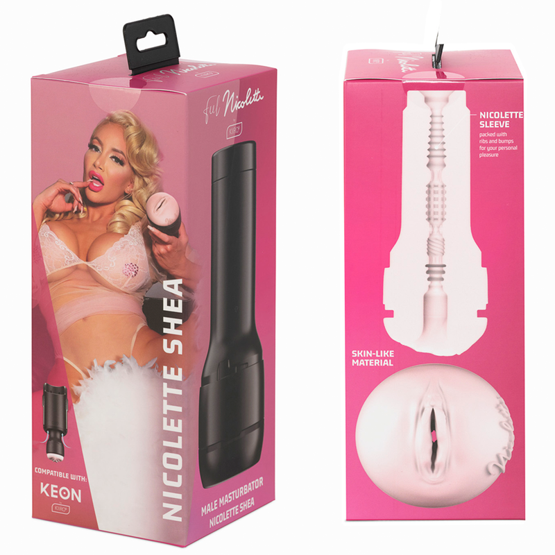 KIIROO - KEON + MASTURBATORE FEEL NICOLETTE SHEA + LUBRIFICANTE DI QUALITÀ ACQUA 50 ML