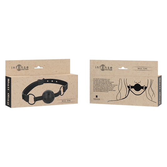 INTENSO - BALL GAG IN PELLE VEGANA FETISH