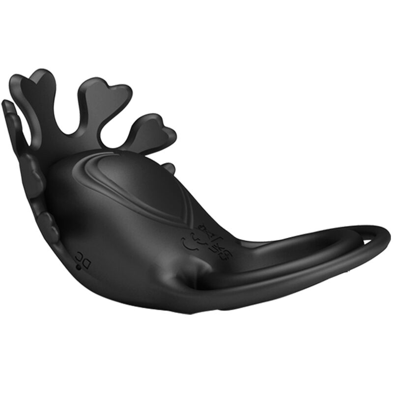 PRETTY LOVE - ANELLO PENE DOPPIO RUBEN VIBRANTE CON STIMOLATORE NERO