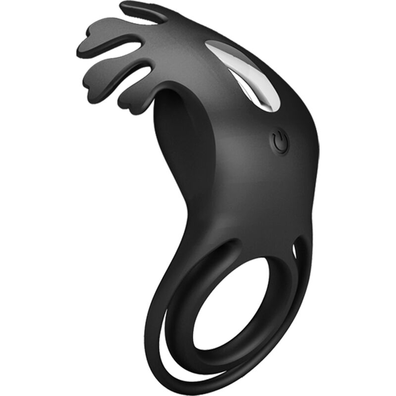 PRETTY LOVE - ANELLO PENE DOPPIO RUBEN VIBRANTE CON STIMOLATORE NERO